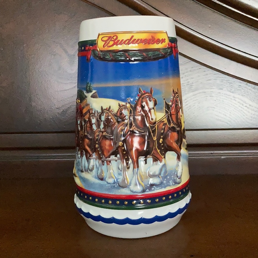 Budweiser Holiday Stein